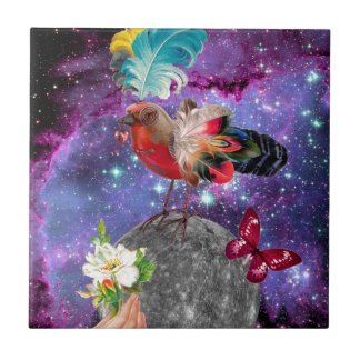 Azulejo De Cerámica Steampunk Bird