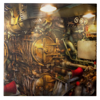Azulejo De Cerámica Steampunk - Naval - La sala de torpedos