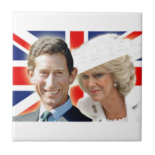 Azulejo De Cerámica Su Alteza Real el Príncipe Carlos y su Alteza Real