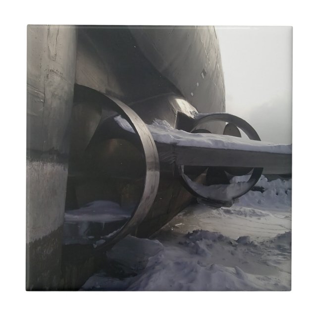 Azulejo De Cerámica Submarino antiguo (Frente)