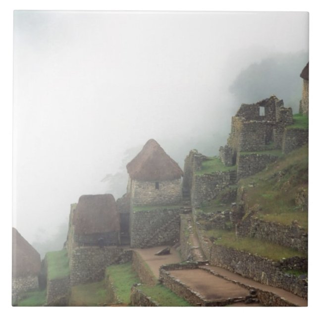 Azulejo De Cerámica Sudamérica Perú Macchu Picchu (Frente)