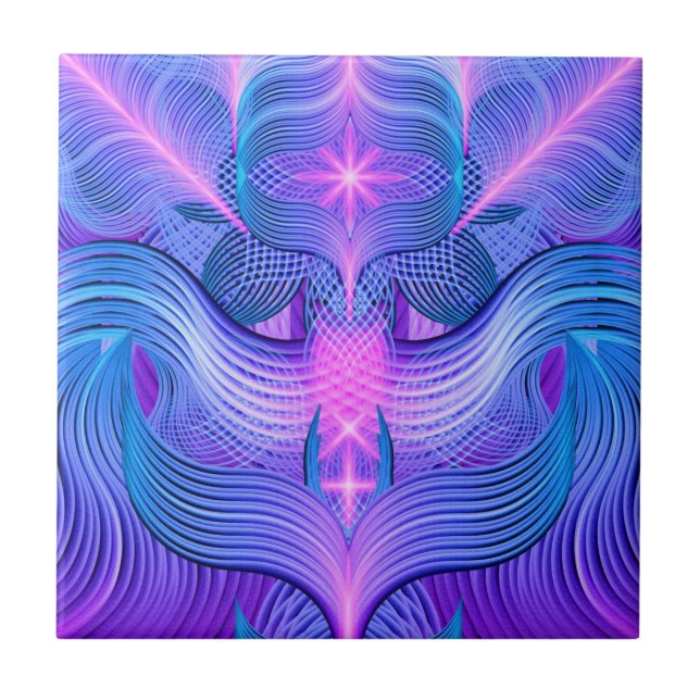 Azulejo De Cerámica Sueño de frecuencia (Frente)