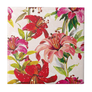 Azulejo De Cerámica Sueños Florales #4 en Susiejayne