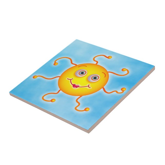 Azulejo De Cerámica Sun lindo (Lado)