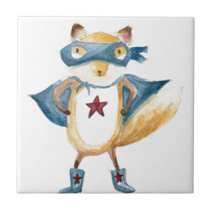 Azulejo De Cerámica ¡Super Fox!