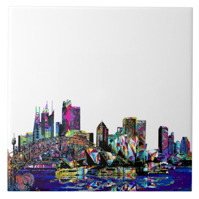 Azulejo De Cerámica Sydney, Australia en graffiti