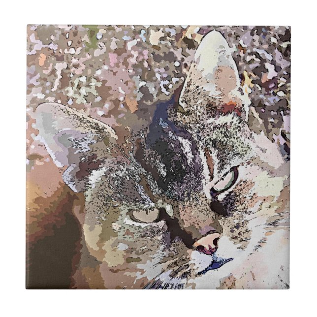 AZULEJO DE CERÁMICA TABBY CAT (Frente)