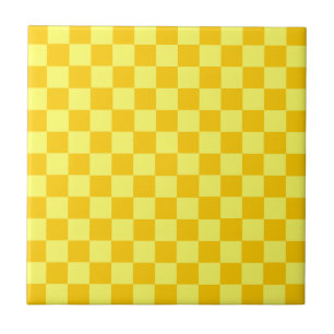Azulejo De Cerámica Tablero amarillo combinado de ShirleyTaylor