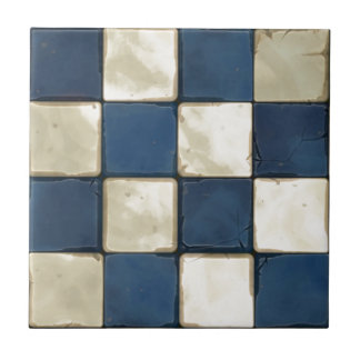 Azulejo De Cerámica Tablero de damas de piedra