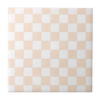 Azulejo De Cerámica Tablero de damas ligero de la sopa de mariscos