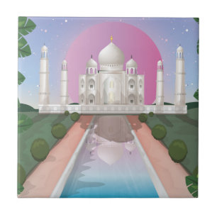 Azulejo De Cerámica Taj Mahal