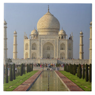 Azulejo De Cerámica Taj Mahal, un mausoleo ubicado en Agra, India, 2
