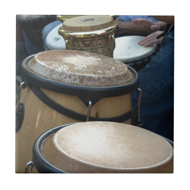 Azulejo De Cerámica tambores (Frente)