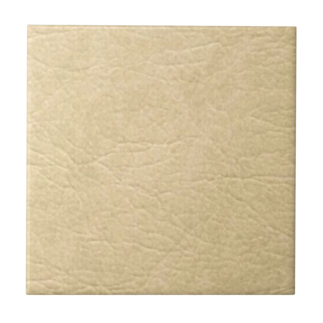 Azulejo De Cerámica Tan Leather Look (Frente)