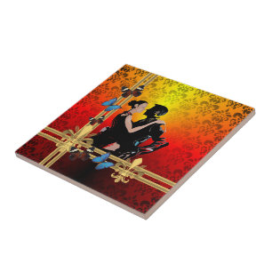 Azulejo De Cerámica Tango en damasco
