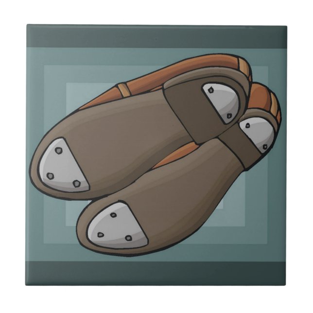 Azulejo De Cerámica Tap Shoes (Frente)