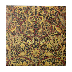 Azulejo De Cerámica Tapiz Falso William Morris Bullerswood
