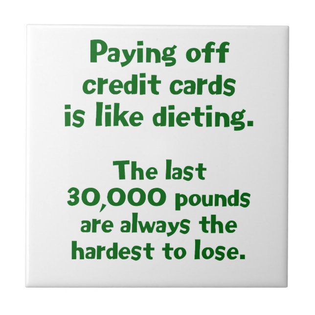 Azulejo De Cerámica Tarjetas de crédito... (Frente)