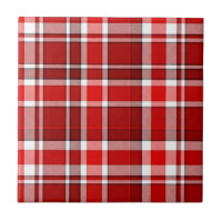 Tartán blanco rojo