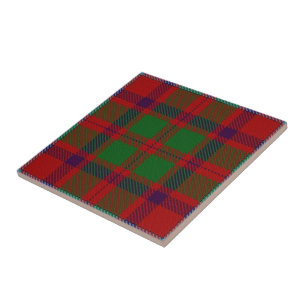 Azulejo De Cerámica Tartan de expresiones escocesas del clan Shaw
