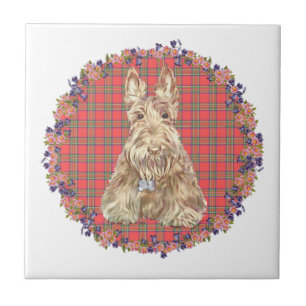 Azulejo De Cerámica Tartan Scottie de Trigo