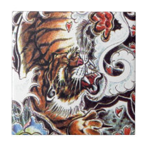 Tatuaje del tigre japonés