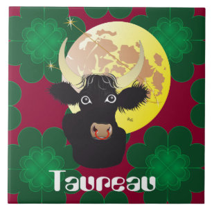 Azulejo De Cerámica Taureau 21 avril 20 Carreaux Mai au