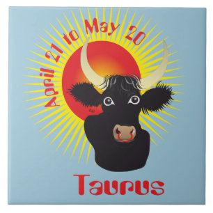 Azulejo De Cerámica Taurus el abril 21 to May 20 Tile