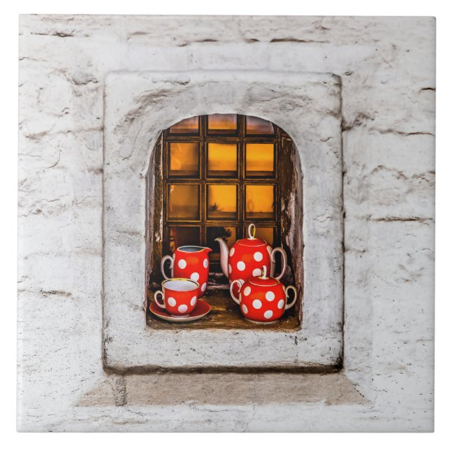 Azulejo De Cerámica Tea Fiesta (Frente)