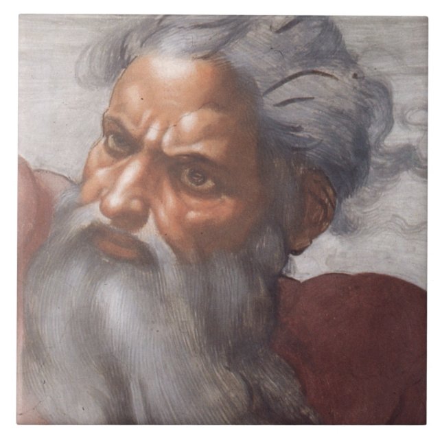 Azulejo De Cerámica Techo de la capilla de Sistine (Frente)