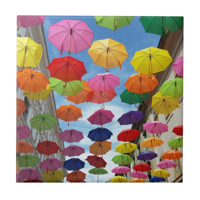 Azulejo De Cerámica Techo de paraguas (Frente)