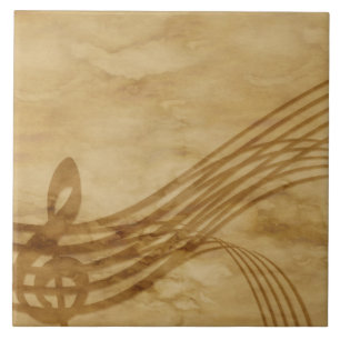 Azulejo De Cerámica Tecla de violín