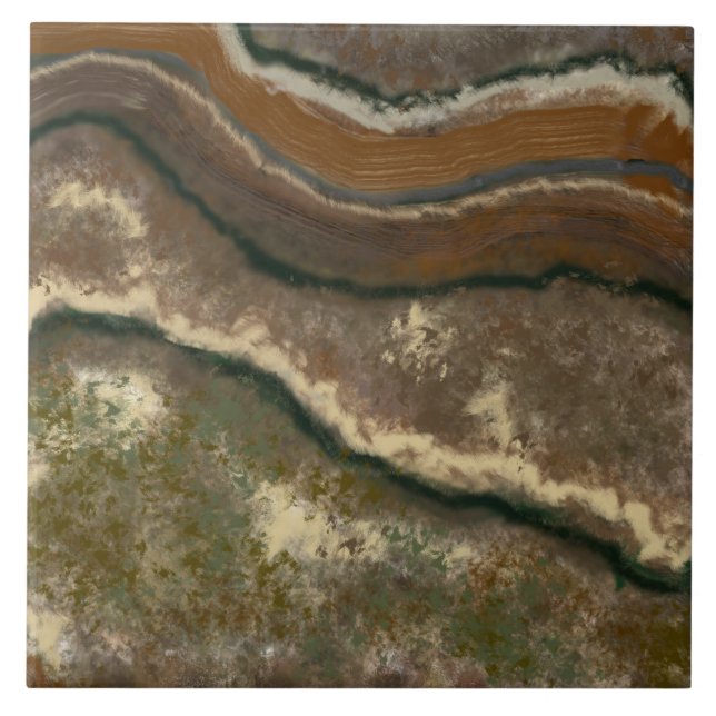 Azulejo De Cerámica Teja. Hace un gran trivet para los platos (Frente)