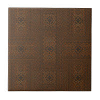 Tejido marrón Patrón Cerámica Tile