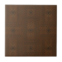 Tejido marrón Patrón Cerámica Tile