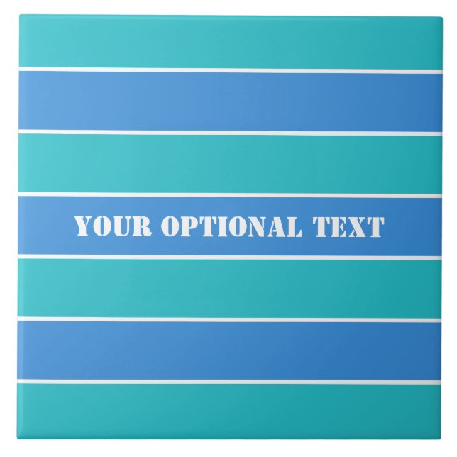 Azulejo De Cerámica Tejidos de personalizado de patrón de bandas (Frente)