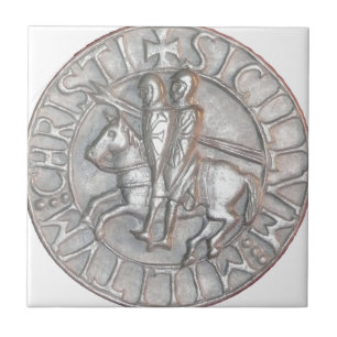 AZULEJO DE CERÁMICA TEMPLAR KNIGHTS EL EMBLEMA