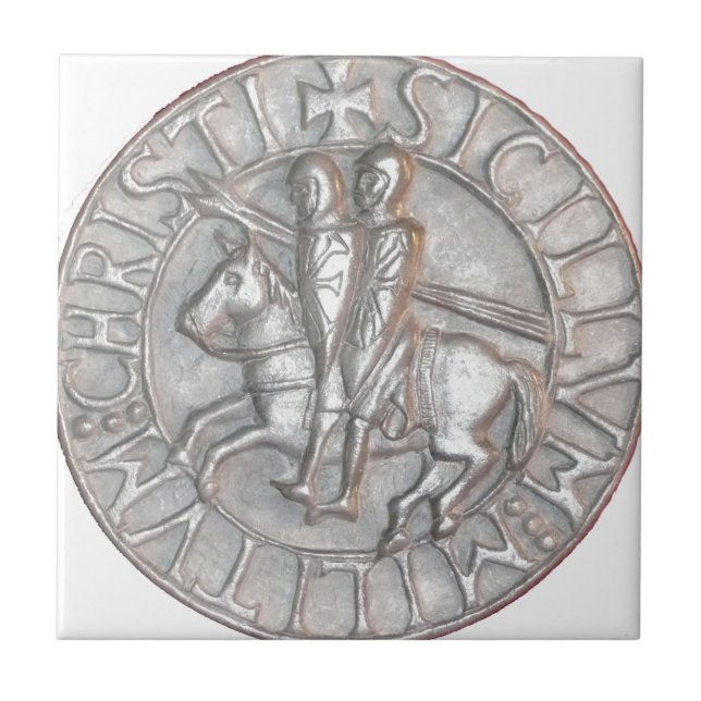 AZULEJO DE CERÁMICA TEMPLAR KNIGHTS EL EMBLEMA (Frente)