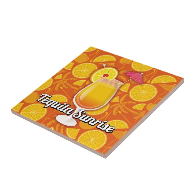 Azulejo De Cerámica Tequila sunrise (Lado)