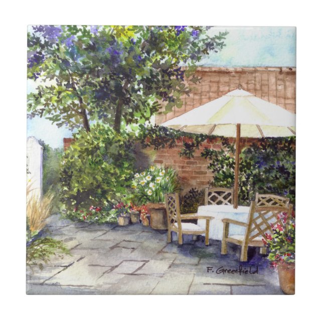 Azulejo De Cerámica Terraza de la Mansión, York (Frente)