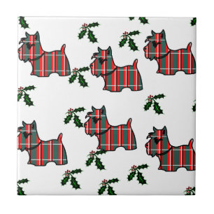 AZULEJO DE CERÁMICA TERRIER ESCOCÉS