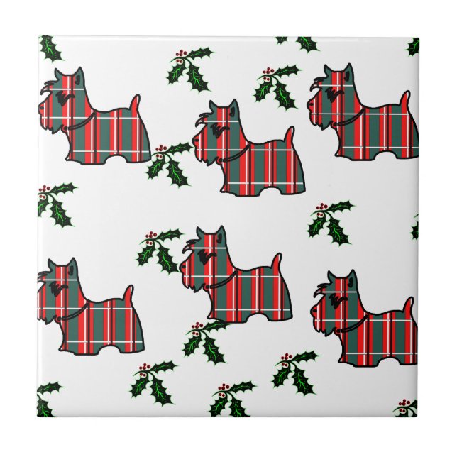 AZULEJO DE CERÁMICA TERRIER ESCOCÉS (Frente)