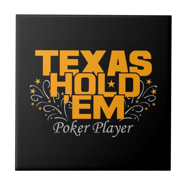 Azulejo De Cerámica Texas Hold'Em (Frente)