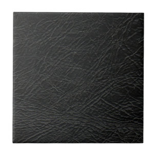 Azulejo De Cerámica textura falsa de cuero negro