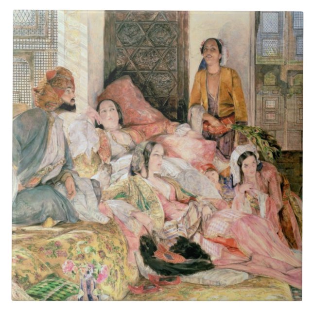 Azulejo De Cerámica The Harem, c.1850 (Frente)
