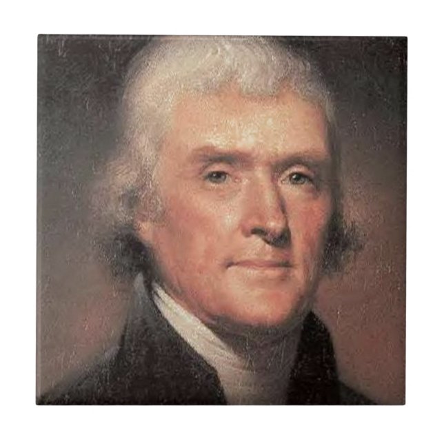 Azulejo De Cerámica Thomas Jefferson (Frente)