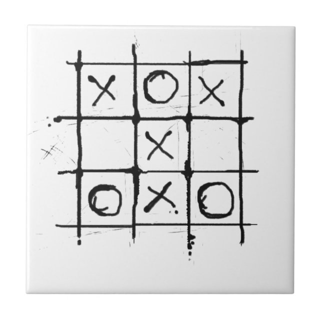 Azulejo De Cerámica Tic tac toe (Frente)