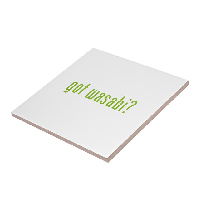 Azulejo De Cerámica ¿tiene wasabi? (Lado)