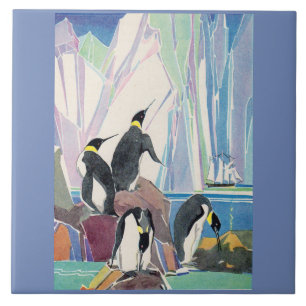 Azulejo De Cerámica tierra de pingüinos