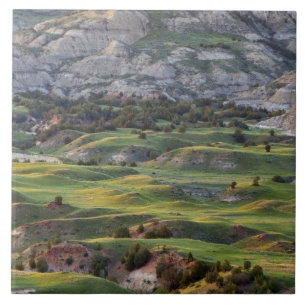 Azulejo De Cerámica Tierras baldías coloridas desde el mirador de Buck
